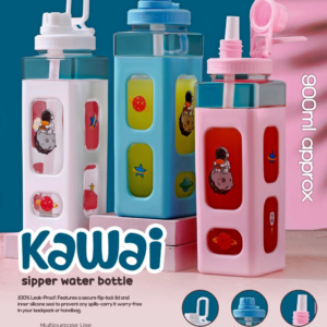 Kawai bottle 600 ml Plastic Bottle (Pack of 1, Multicolor)